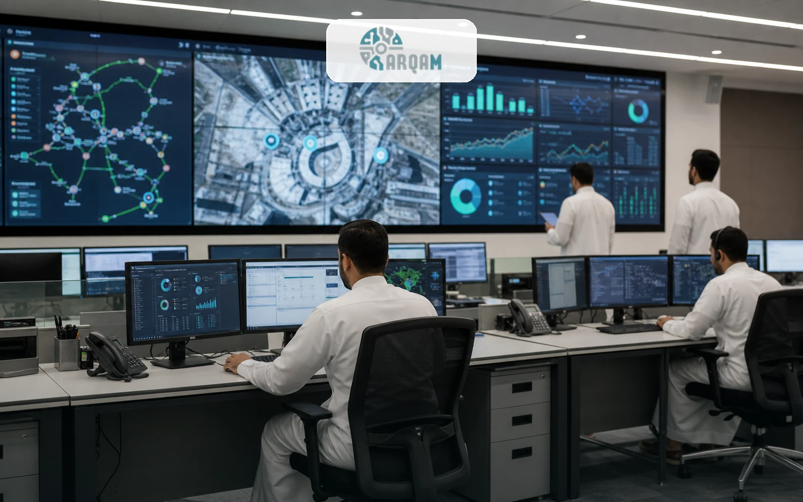 مشروع أتمتة أنظمة لقطاع الحج داخل غرفة عمليات